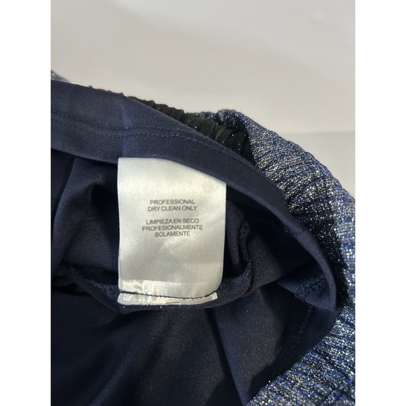 Shimmering Silver & Blue Sleeveless Mini Length w/ V Neck‎ & Adjustable Straps - Picture 8 of 8